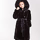 Fur coat 'Severyanka' from black Mouton, Fur Coats, Pyatigorsk,  Фото №1