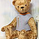 Мишка Тедди Веня 34см. Мишки Тедди. Старостина Татьяна (StarBears). Интернет-магазин Ярмарка Мастеров.  Фото №2