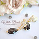 Earrings with Topaz, smoky quartz butterfly. Earrings. White Book. Online shopping on My Livemaster.  Фото №2