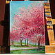 Painting 'Spring bloom' oil on canvas 20h30 cm. Pictures. Kartiny Vestnikovoj Ekateriny. Ярмарка Мастеров.  Фото №4