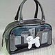 Leather bag ' White Poodle', Classic Bag, Belgorod,  Фото №1