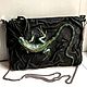 Order 3D Clutch made of genuine leather 'Green Iguana'. newandw. Livemaster. . Clutches Фото №3