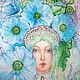 Дух гармонии . Голубые маки. Spirit of harmony. Blue poppies. Картины. WATERCOLOR DREAMS|АКВАРЕЛЬНЫЕ ГРЁЗЫ. Интернет-магазин Ярмарка Мастеров.  Фото №2