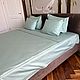Заказать Комплект из Сатина в цвете «Мята» несколько размеров. Atalena-Home. Ярмарка Мастеров. . Комплекты постельного белья Фото №3