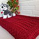 Knitted blanket of large knitting for kids. A plush blanket for a newborn. Baby blanket. komarovanata. My Livemaster. Фото №5