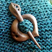 Украшения handmade. Livemaster - original item Copy of Wooden hair pin shawl pin. Handmade.