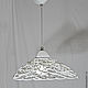 Openwork in square ceiling pendant light. Ceiling and pendant lights. Elena Zaychenko - Lenzay Ceramics. My Livemaster. Фото №4