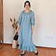 Blue Peony Dress', Dresses, Chelyabinsk,  Фото №1