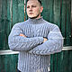 Men's sweater'Akvilon ', Mens sweaters, Orenburg,  Фото №1