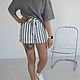 Order Minus 50% Striped Linen shorts. e-fashionspb. Livemaster. . Shorts Фото №3