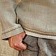 Рубаха мужская льняная с капюшоном "Сибирь", Рубашки мужские, Россошь,  Фото №1