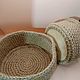 Корзины для хранения из джута. Корзины. Amigurumka-3. Ярмарка Мастеров.  Фото №10