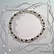 Order The band is rigid: Bracelet 'Black and White' (925 sterling silver) with cubic Zirconia. MaksimJewelryStudio. Livemaster. . Hard bracelet Фото №3