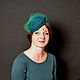 Little hat 'Emerald'. Hats1. Novozhilova Hats. Online shopping on My Livemaster.  Фото №2