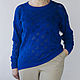 Cotton jumper with openwork pattern. Jumpers. stylish things. Online shopping on My Livemaster.  Фото №2