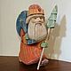 Wooden souvenir toy Santa Claus walking. Ded Moroz and Snegurochka. Shop Oleg Savelyev Sculpture (Tallista-1). My Livemaster. Фото №4
