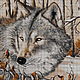 SET OF EMBROIDERY BEADS ' WOLF IN THE FOREST'. Embroidery kits. Beaded embroidery from Laura. Online shopping on My Livemaster.  Фото №2