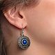 Earrings Oranta lapis lazuli. Earrings. Etnika workshop. Online shopping on My Livemaster.  Фото №2
