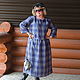 Order Vestido de lino a cuadros con forro. Olga Lado. Livemaster. . Dresses Фото №3