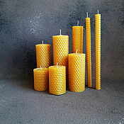 Сувениры и подарки handmade. Livemaster - original item Wax candles, a set of 8 pieces of different sizes. Handmade.