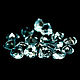 Sky Blue топаз натуральный. Сердце. Бусины. Rainbowgems. Интернет-магазин Ярмарка Мастеров.  Фото №2