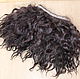 Tress for doll hair (black) goat from the Angora breed hand-made Hair for the dolls Curls Curls for doll Hair for dolls to buy Handmade Fair Masters
