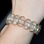 Украшения handmade. Livemaster - original item The bracelet is made of natural Topaz cut. Handmade.