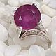 Silver ring with ruby, Rings, Kaliningrad,  Фото №1