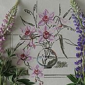 Картины и панно handmade. Livemaster - original item Pictures: Orchids. Handmade.