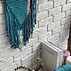 Макраме панно бирюзового цвета из хлопковой веревки на медной трубке. Панно макраме. Home Art Bazaar. Ярмарка Мастеров.  Фото №4