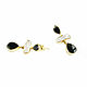 Earrings with pearls and onyx, chandelier earrings with pearls. Earrings. Irina Moro. My Livemaster. Фото №6