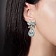 Серьги «Орхидеи». Серьги классические. SILVER MODA. Ярмарка Мастеров.  Фото №6