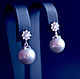 Earrings with artificial pearls Majorica, Earrings, Krasnogorsk,  Фото №1