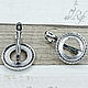 Base for Prima earrings (12 mm) silvering, Russia, Blanks for jewelry, Kostroma,  Фото №1