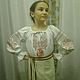 Kids ' shirt with embroidered ornaments. Suits. MARUSYA-KUZBASS (Marusya-Kuzbass). My Livemaster. Фото №5