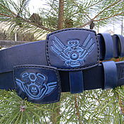 Аксессуары handmade. Livemaster - original item Men`s belt,leather,for jeans. Handmade.