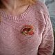 Fish brooch with carnelian wire wrap. Brooches. selenawirejewelry. Online shopping on My Livemaster.  Фото №2