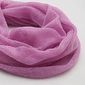 Аксессуары handmade. Livemaster - original item Snudy: Snood knitted kid Mohair ice rose snood women`s scarf. Handmade.