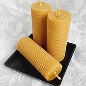 Candles: tall wax candles made of wax without herbs 30cm