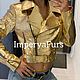 Куртка из кожи Gold питона!. Куртки. YANA KRAFT BRAND. Ярмарка Мастеров.  Фото №4