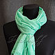 Order Women's mint scarf ' Monogram'. Platkoffcom. Livemaster. . Scarves Фото №3