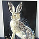 Oil painting Hare hare. Pictures. Viktorianka. My Livemaster. Фото №4