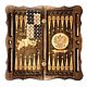 Carved backgammon 'coats of Arms of Russia and Armenia 1' Art. .043. Backgammon and checkers. Gor 'Derevyannaya lavka'. Online shopping on My Livemaster.  Фото №2