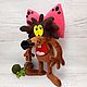 In response to the Message, soft plush skeleton toy. Stuffed Toys. Dingus! Funny cats and other toys. My Livemaster. Фото №6