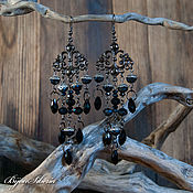 Украшения handmade. Livemaster - original item Earrings with crystal beads 