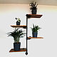 Copy of Copy of Industrial style wall shelves made of wood and pipes. Shelves. dekor-tseh. My Livemaster. Фото №5