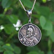 Украшения handmade. Livemaster - original item Medallion male-female with the image of Hayk Nahapet silver HH0075. Handmade.