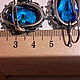 Silver: Sapphire ring EARRINGS SET, large, new. Vintage jewelry sets. From USSR. My Livemaster. Фото №6