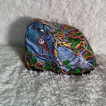 Сувениры и подарки ручной работы. Ярмарка Мастеров - ручная работа Камни: "Pigeon`s Peace" ( голубиный мир). Handmade.