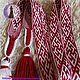 Fern Flower Belt white-red. Belts and ribbons. ЛЕЙЛИКА - пояса и очелья для всей семьи. My Livemaster. Фото №4